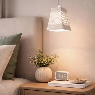 DELFAVO hanglamp van opzij gezien