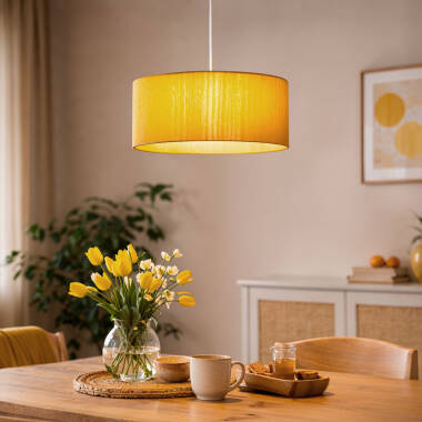 Hanglamp Sarmivo in geel, detail 1