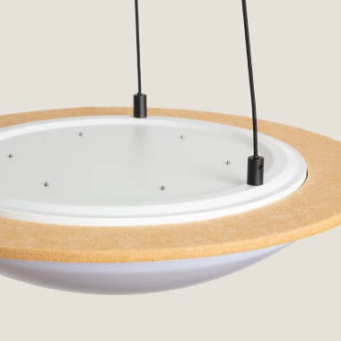 Hanglamp Belmano onderaanzicht met brandende LED