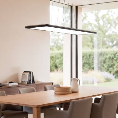 BRUMIVO zwarte rechthoekige LED hanglamp, afbeelding 2