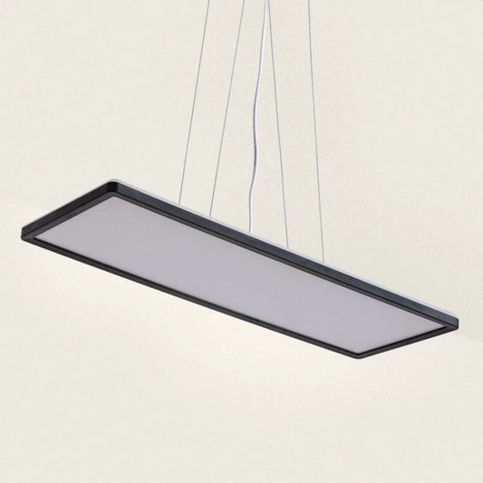 BRUMIVO zwarte rechthoekige LED hanglamp, afbeelding 1