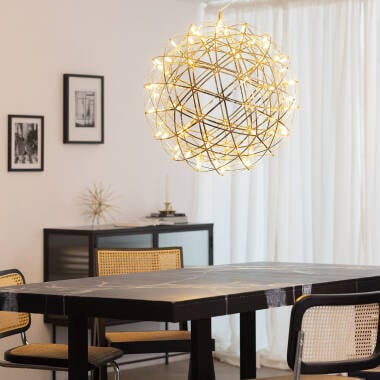 Hanglamp Ferrano detail van de aluminium ring