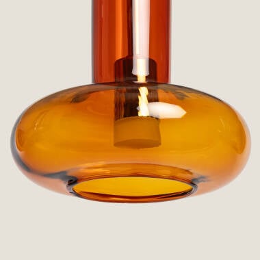 Hanglamp Cordano in amber gezien vanaf de zijkant