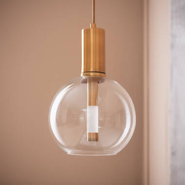 Hanglamp Brenaro in goud, detail