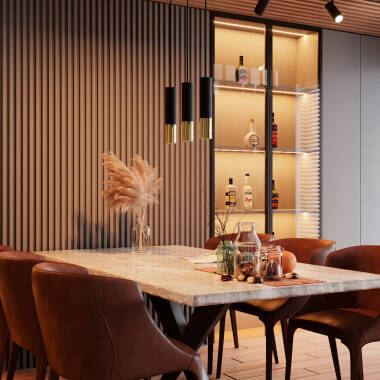 PINDAVO hanglamp in goud, afbeelding 3
