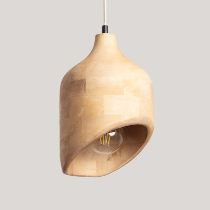 PRELVARO hanglamp van mangohout in natuurlijke kleur