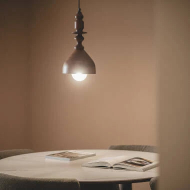 QUELVIVO hanglamp, donkerbruin