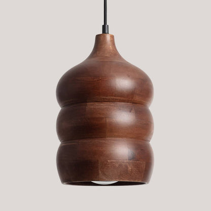 TIRBARO hanglamp van bruin mangohout