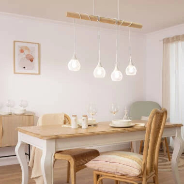 COLDIVO hanglamp in wit van opzij gezien
