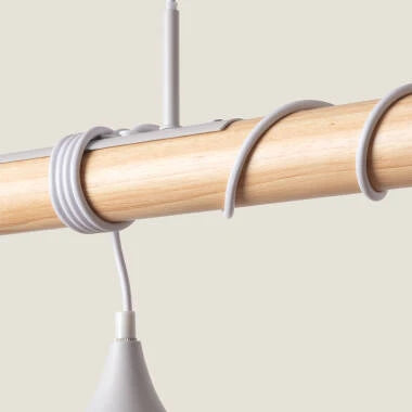 COLDIVO hanglamp in wit boven een eettafel