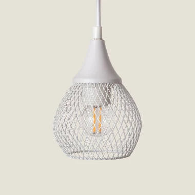 COLDIVO hanglamp in wit met vier lampen