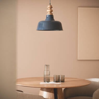 Hanglamp Vandrano in blauw, detail 3