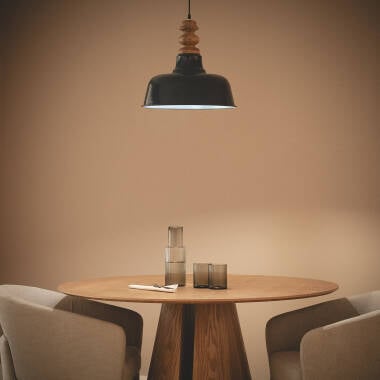 Hanglamp Vandrano in blauw, detail 1