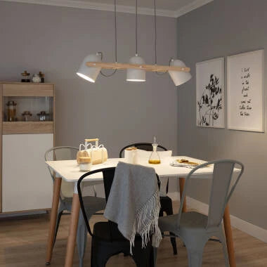 HILBRIVO hanglamp in wit, afbeelding 4