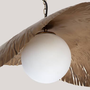 Hanglamp Gorvano, metalen kap
