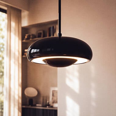 Hanglamp Jurvano, ijzeren kap