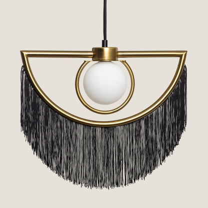 Hanglamp Vorsaro in zwart