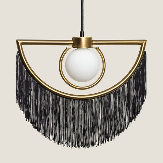 Hanglamp Vorsaro in zwart