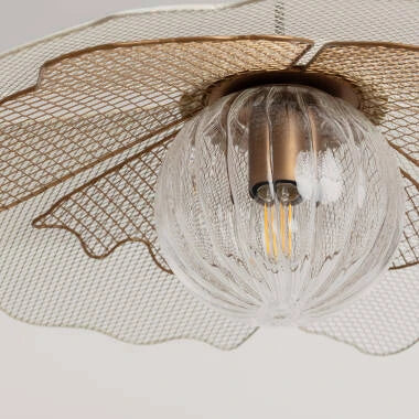 Hanglamp Instaro in wit, detail van de kap
