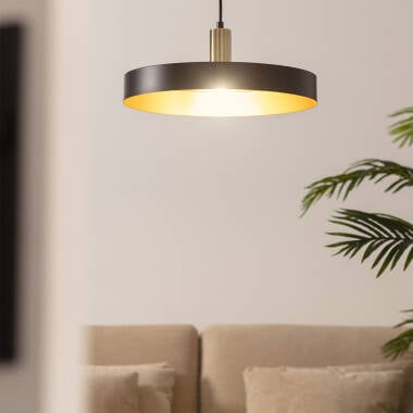 Hanglamp Kalvaro zwart, kap