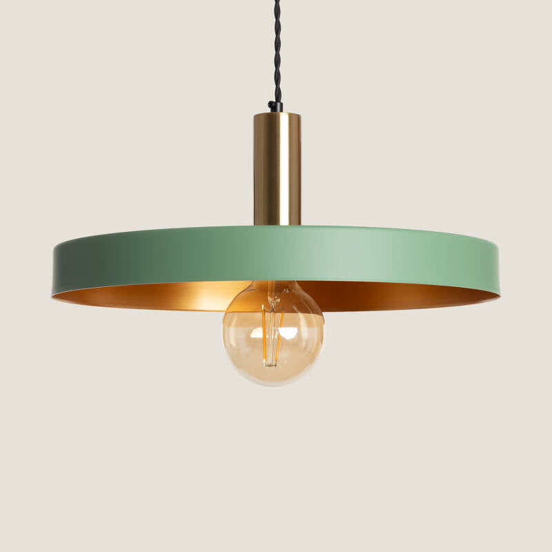 Hanglamp Kalvaro in groen