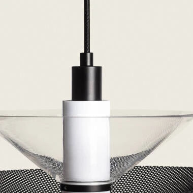 KRAVARO hanglamp met brandende lichtbron