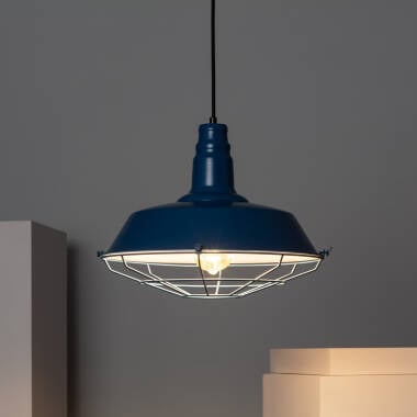 Hanglamp Merbano blauw, detail