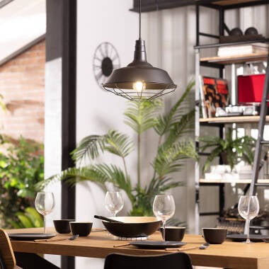 Hanglamp Merbano zwart, kap