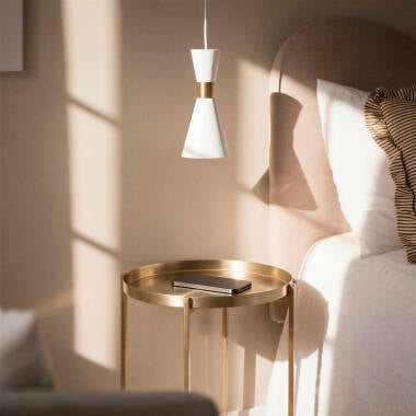 Hanglamp Nordivo wit, kap