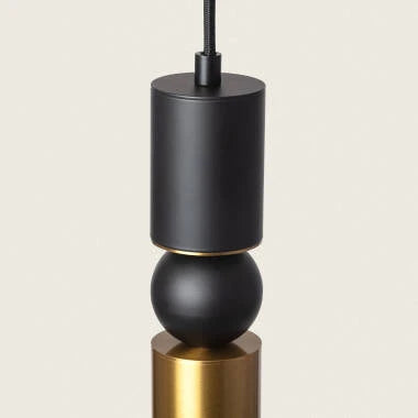 Hanglamp Lundravo in mat zwart, detail 2