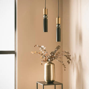 Hanglamp Lundravo in blauw, detail 2