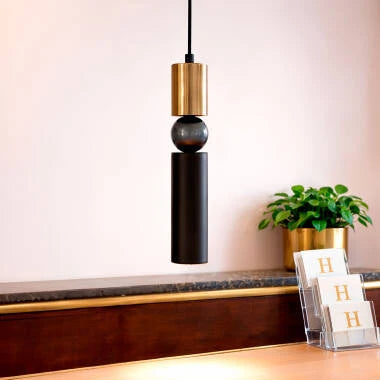 Hanglamp Lundravo in blauw, detail 4