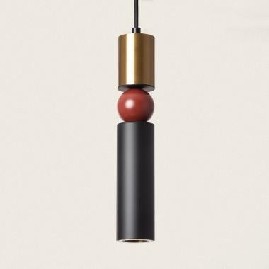 Hanglamp Lundravo in rood, detail 5