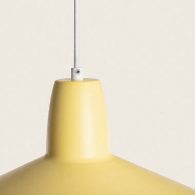 Hanglamp Morsano in geel, detail 2
