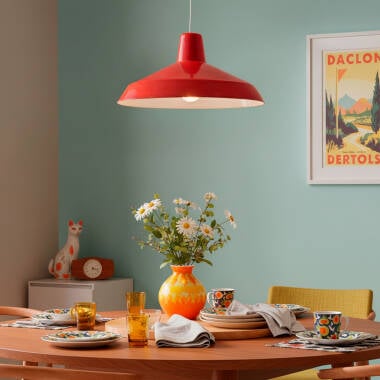 Hanglamp Morsano in rood, detail 1