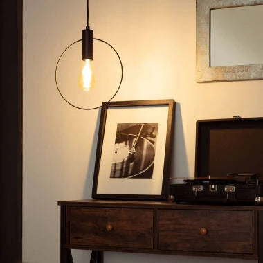 Hanglamp Nurbavo in zwart, detail 3