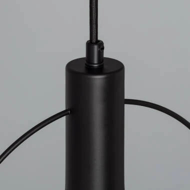 Hanglamp Nurbavo in zwart, detail 4