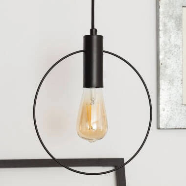 Hanglamp Nurbavo in zwart, detail 5