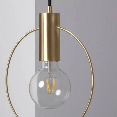 Hanglamp Nurbavo in goud, detail 4