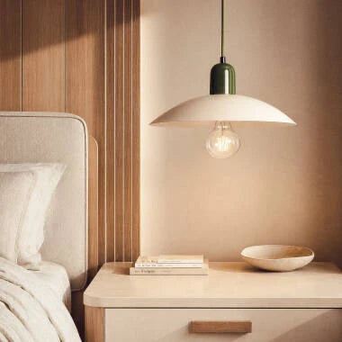Hanglamp Tornivo, brede plafondkap