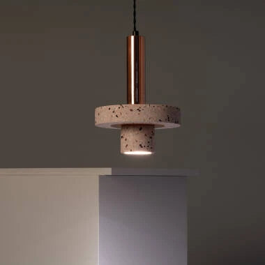Hanglamp Rimbavo in roségoud, detail 4