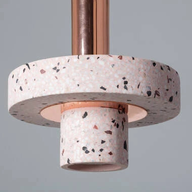 Hanglamp Rimbavo in roségoud, detail 5
