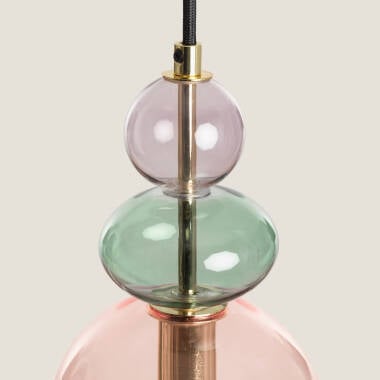 Hanglamp Gilvano roze, ophanging