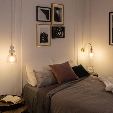 Hanglamp Gilvano roze, detail