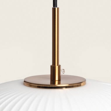 Hanglamp Zelbano in brons, sfeerbeeld in het interieur