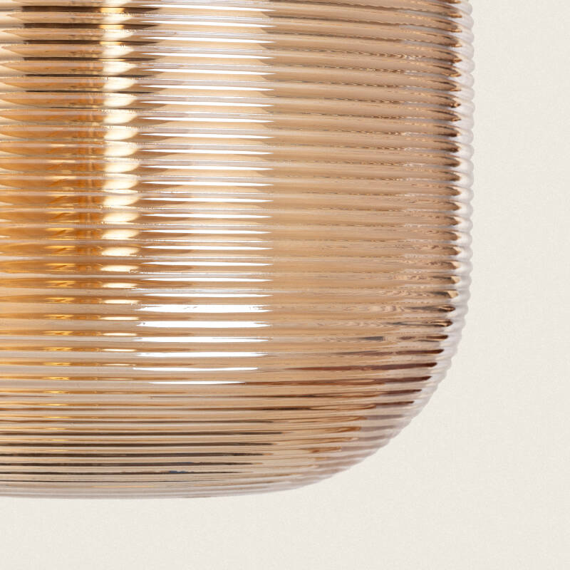 Hanglamp Fintavo in amber, sfeerbeeld in het interieur
