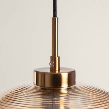 Hanglamp Fintavo in amber, detail van de kap