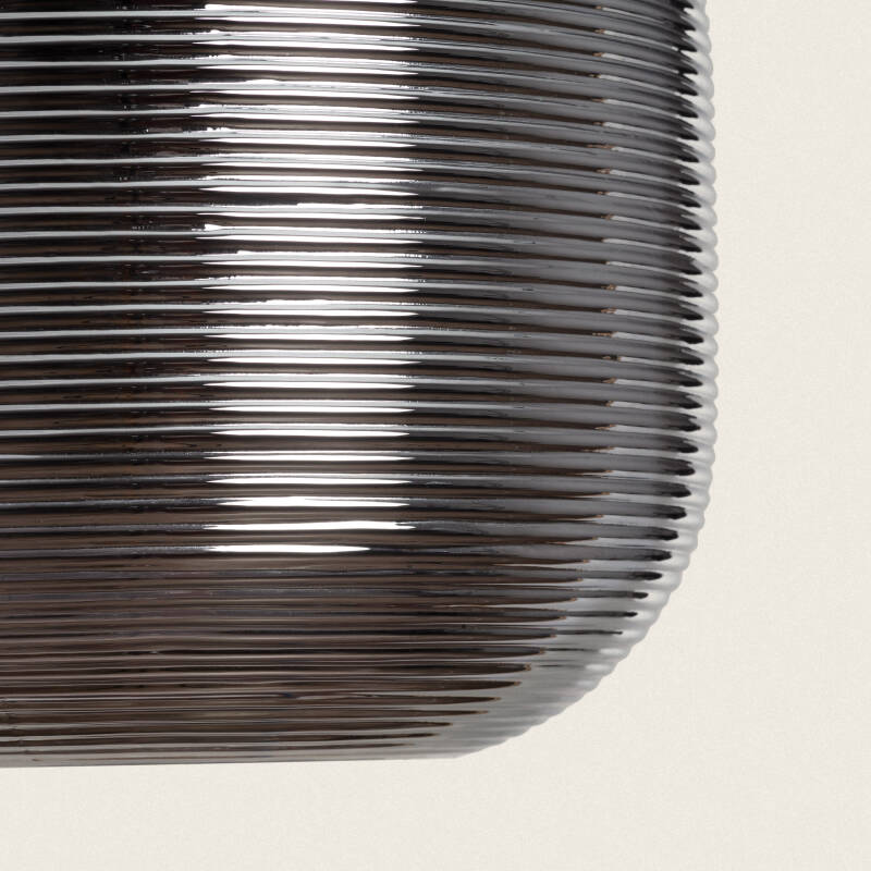 Hanglamp Fintavo in rookgrijs, sfeerbeeld in het interieur