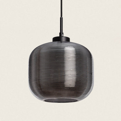 Hanglamp Fintavo in rookgrijs