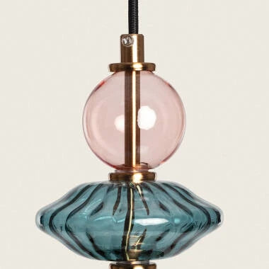 Hanglamp Golvaro meerkleurig, detail van de kap